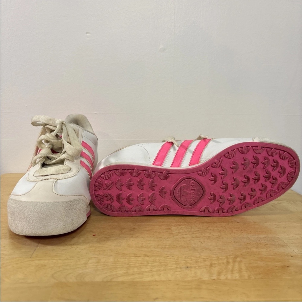 Adidas Women Samoa Shoes White and Pink SIZE 6 - Picture 10 of 10